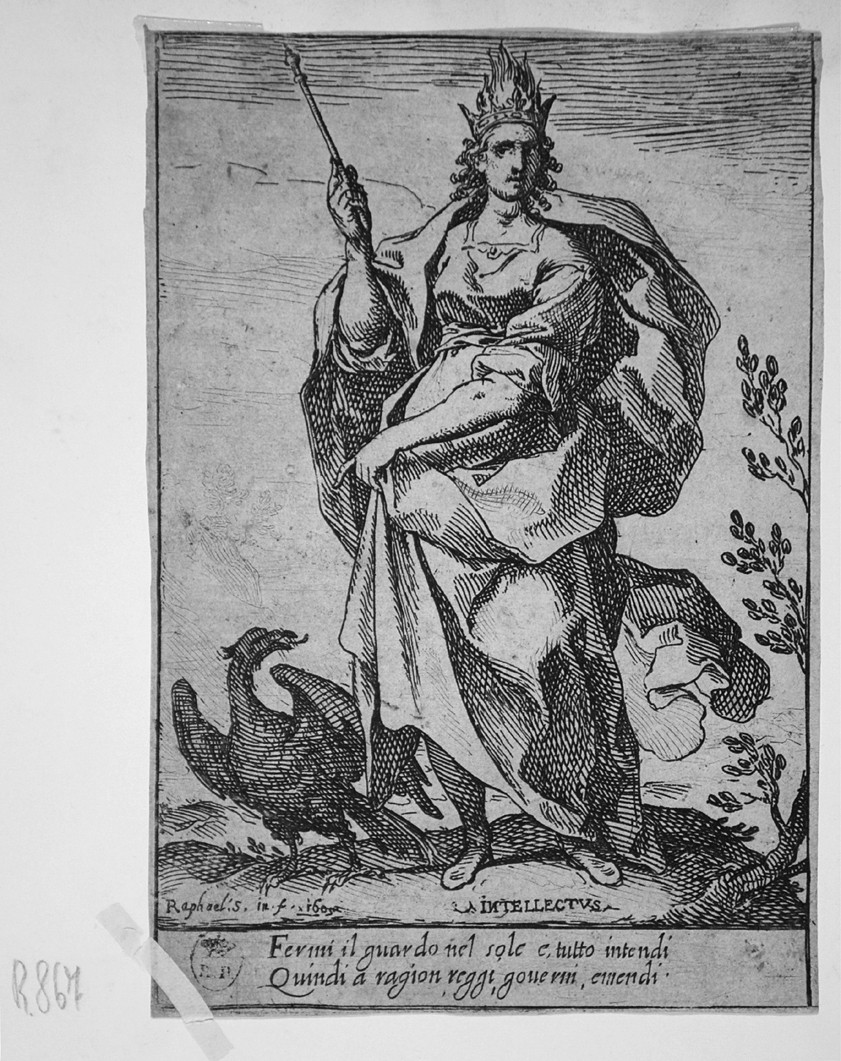 Intellectus, Intelletto (stampa smarginata) di Schiaminossi Raffaello (sec. XVII)