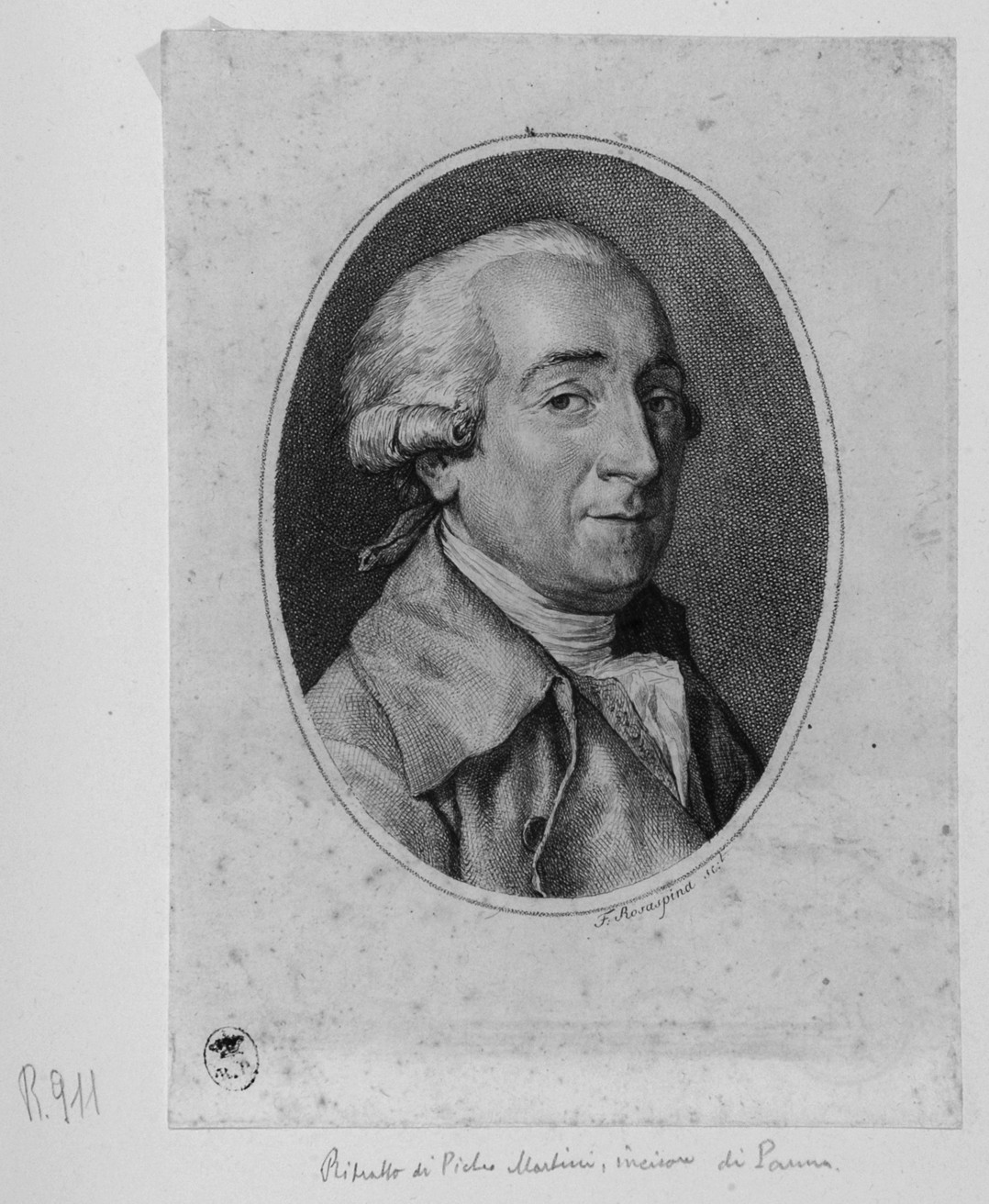 ritratto di Pietro Antonio Martini (stampa smarginata) di Rosaspina Francesco (secc. XVIII/ XIX)