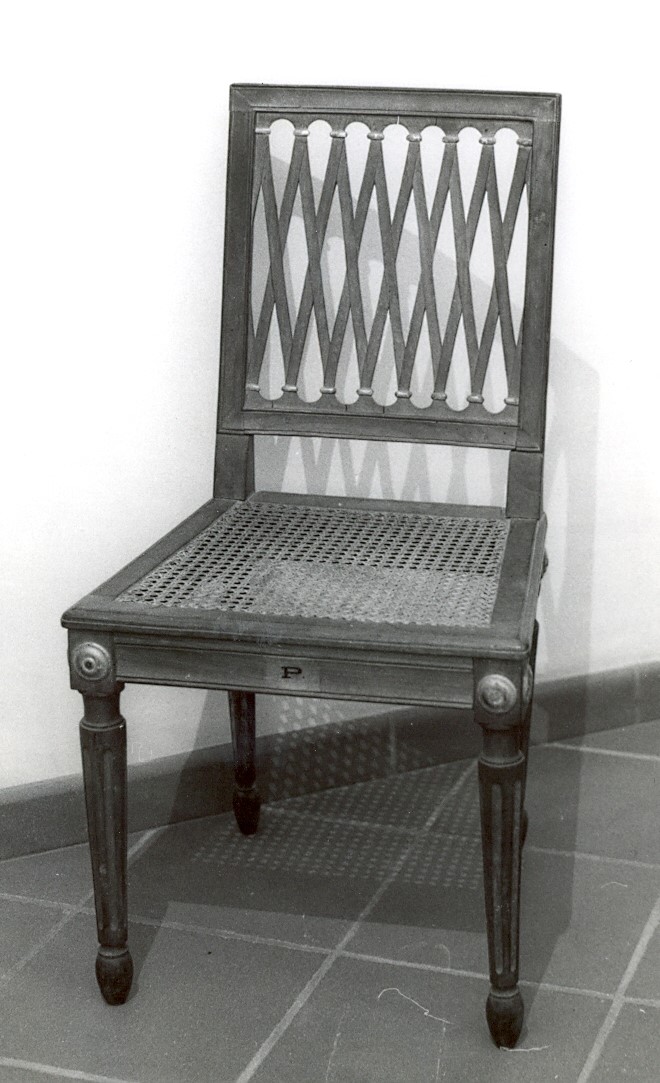 sedia, serie di Giuseppe Casadoro (primo quarto sec. XIX)