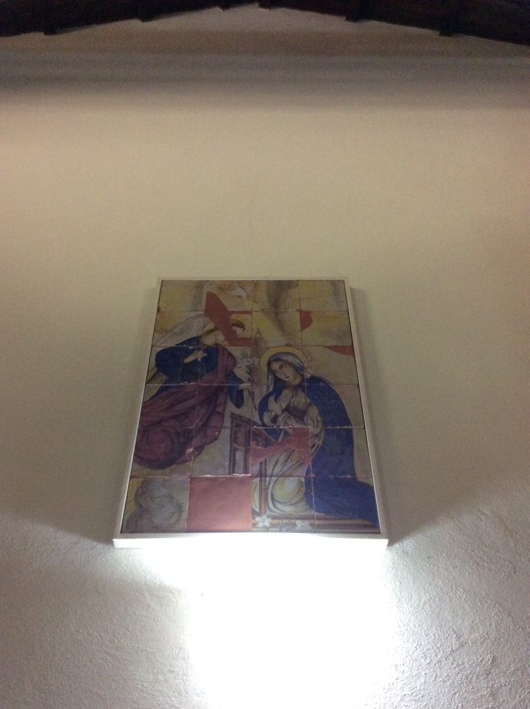 Annunciazione (decorazione pittorica) - produzione campana (seconda metà sec. XIX)