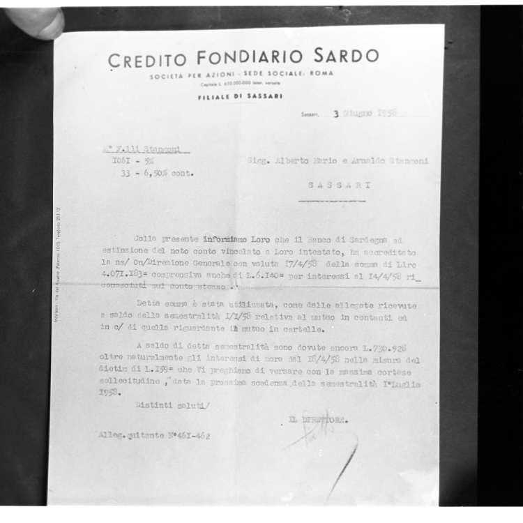 Ditta Buscetto - Documenti (negativo) di Rossi, Antonio (studio) (seconda metà XX)