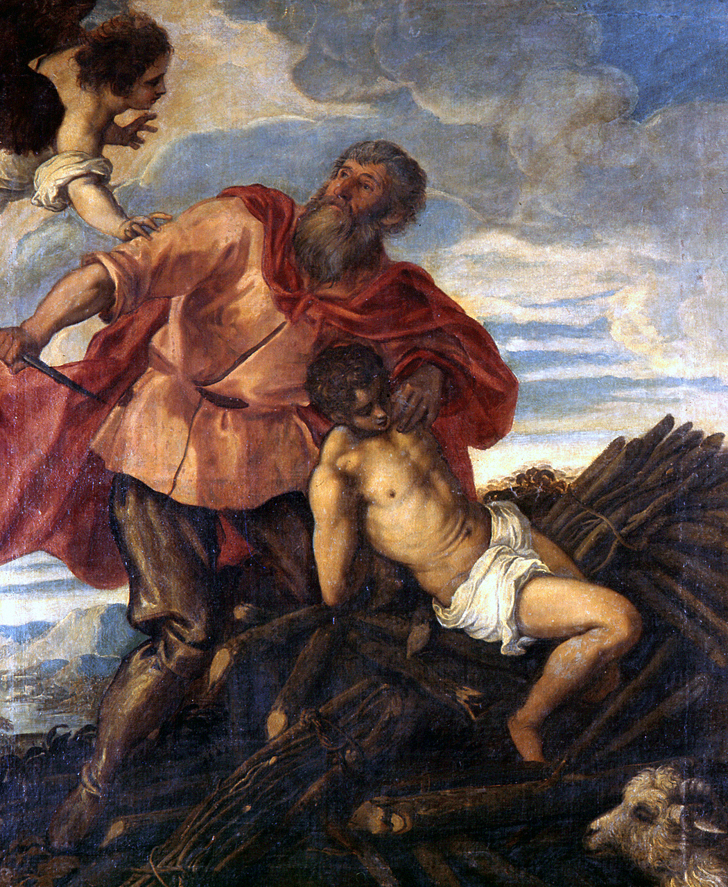 sacrificio di Isacco (dipinto) di Robusti Jacopo detto Tintoretto (scuola) (seconda metà sec. XVI)