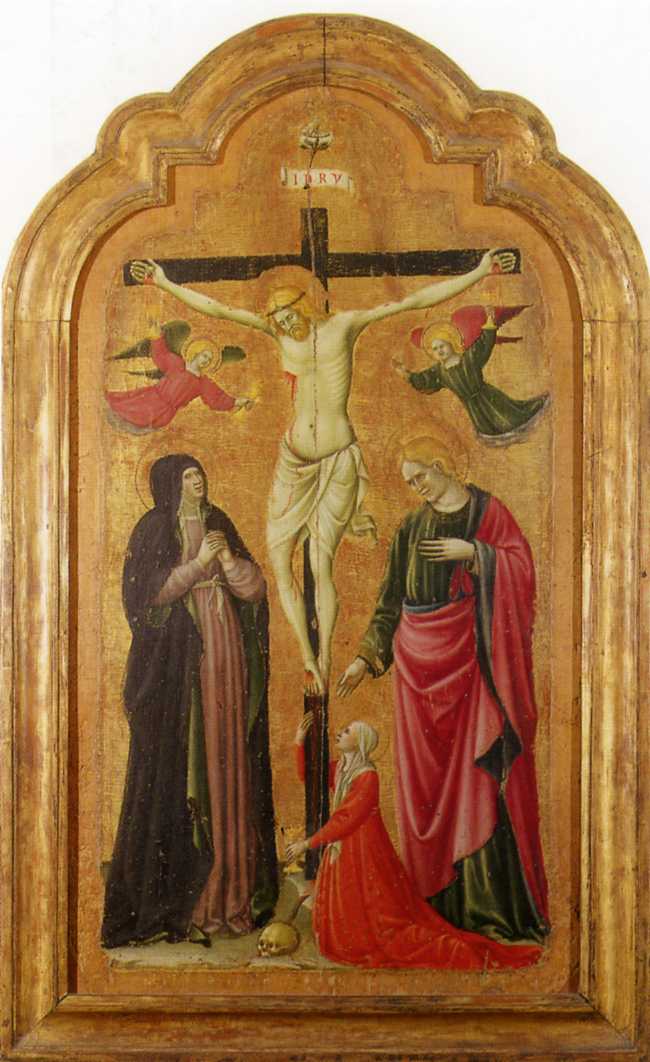 Cristo crocifisso (dipinto) di Giovanni Antonio da Pesaro (sec. XV)