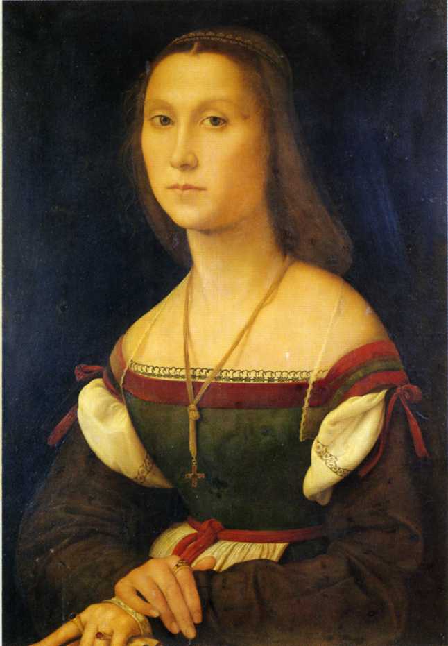La Muta, ritratto di donna (dipinto) di Sanzio Raffaello (sec. XVI)