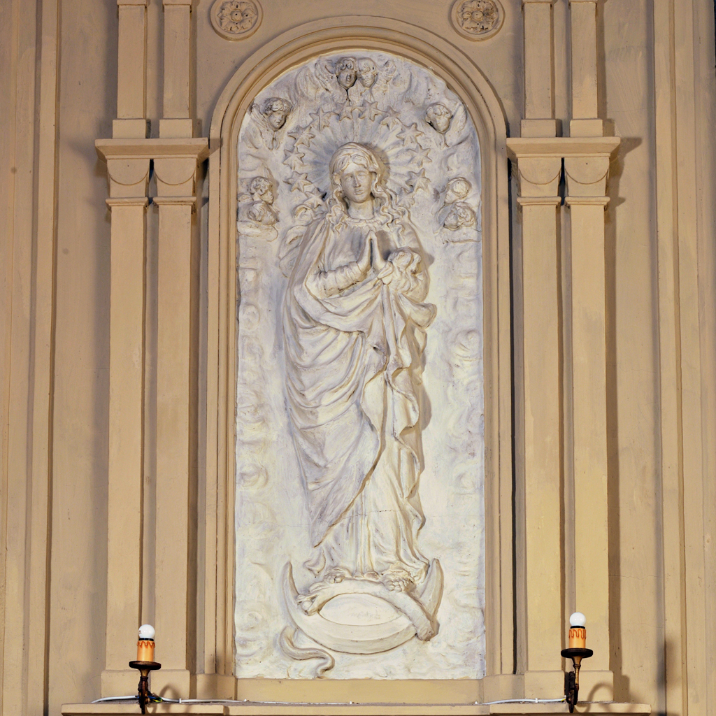 Madonna Immacolata (rilievo) di Girolomini Federico (sec. XX)