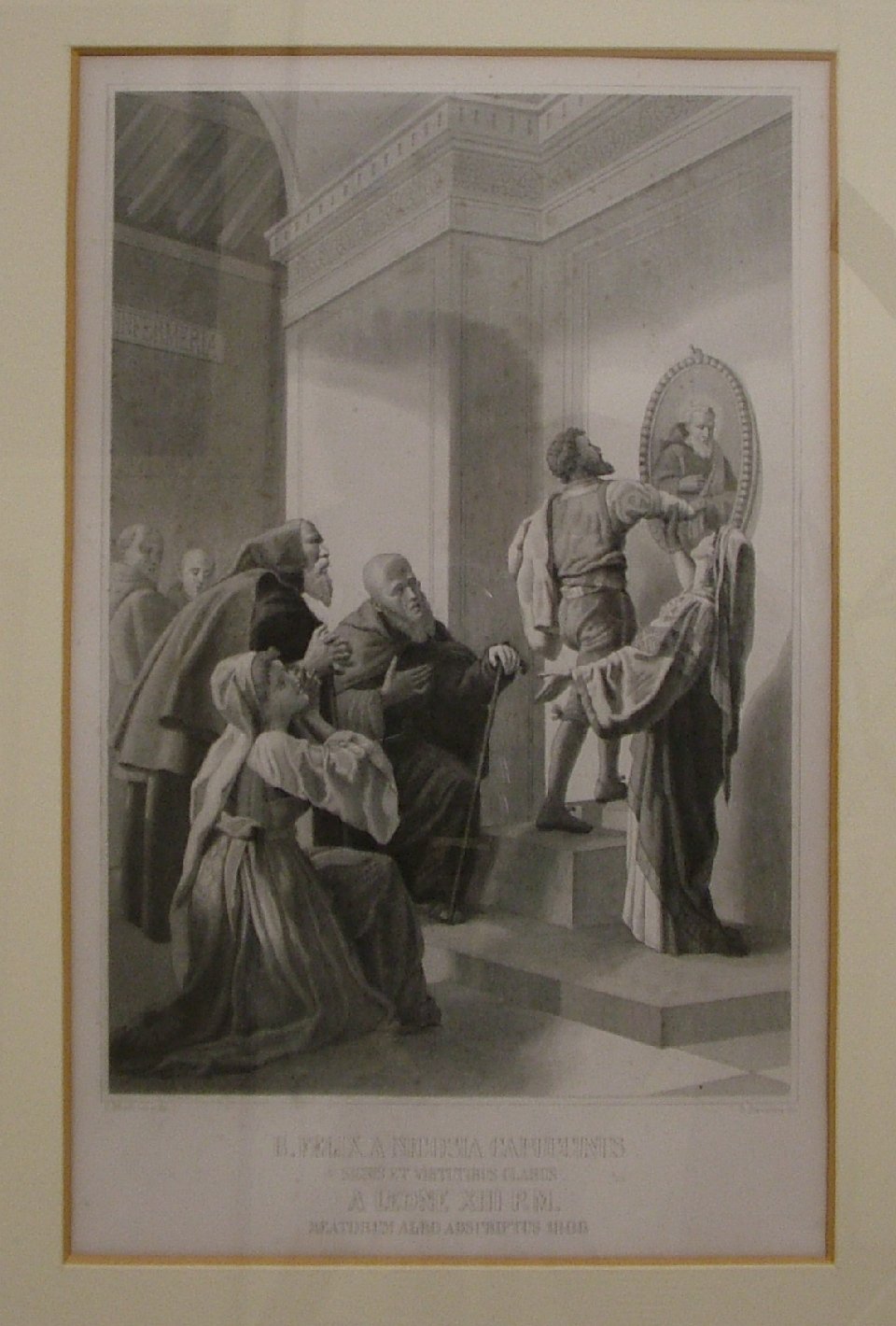 beato Felice da Nicosia (stampa) di Persichini Odoardo, Monti Virginio (sec. XIX)