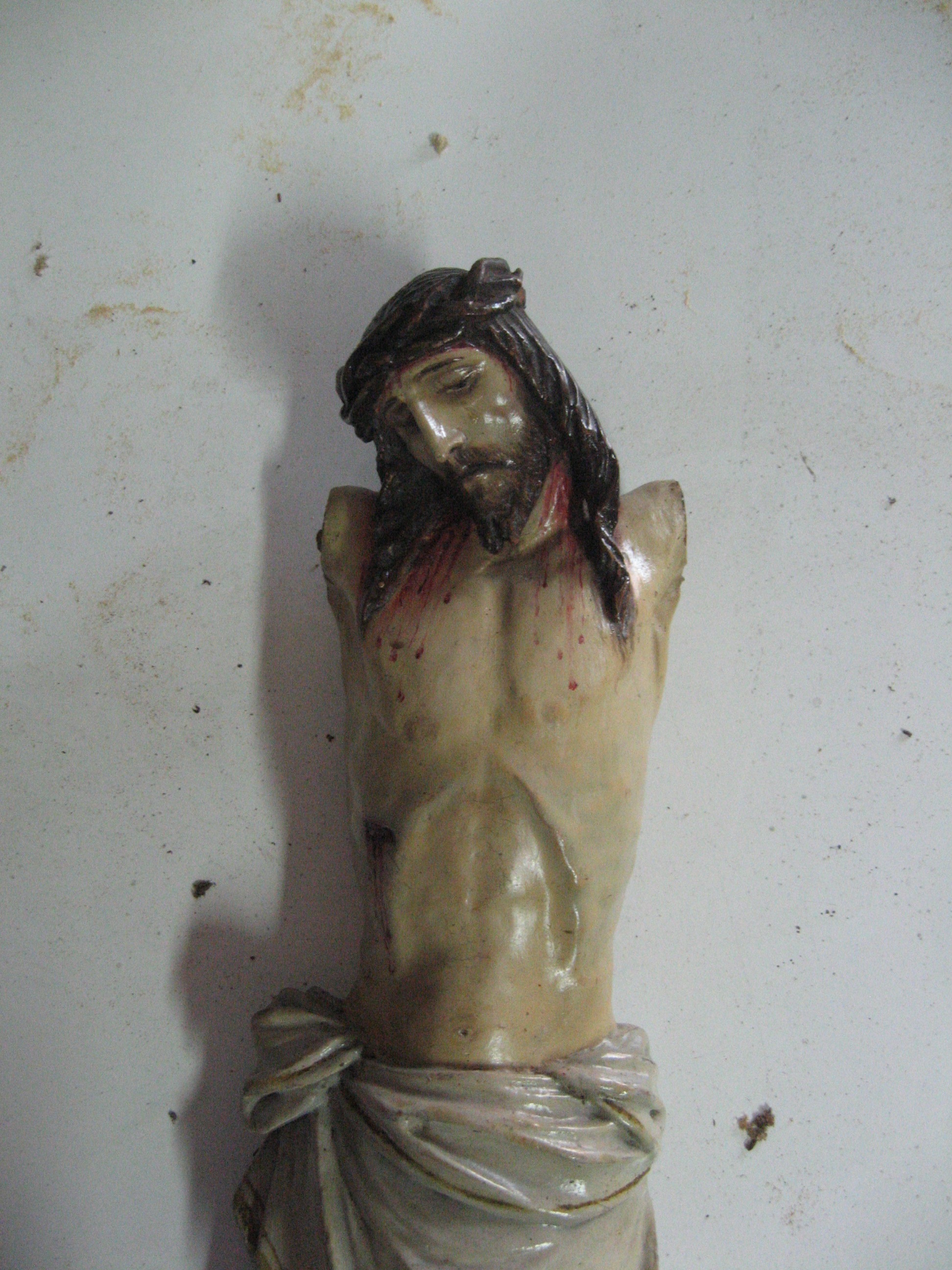 Cristo crocifisso (crocifisso, frammento) - produzione toscana (sec. XIX)