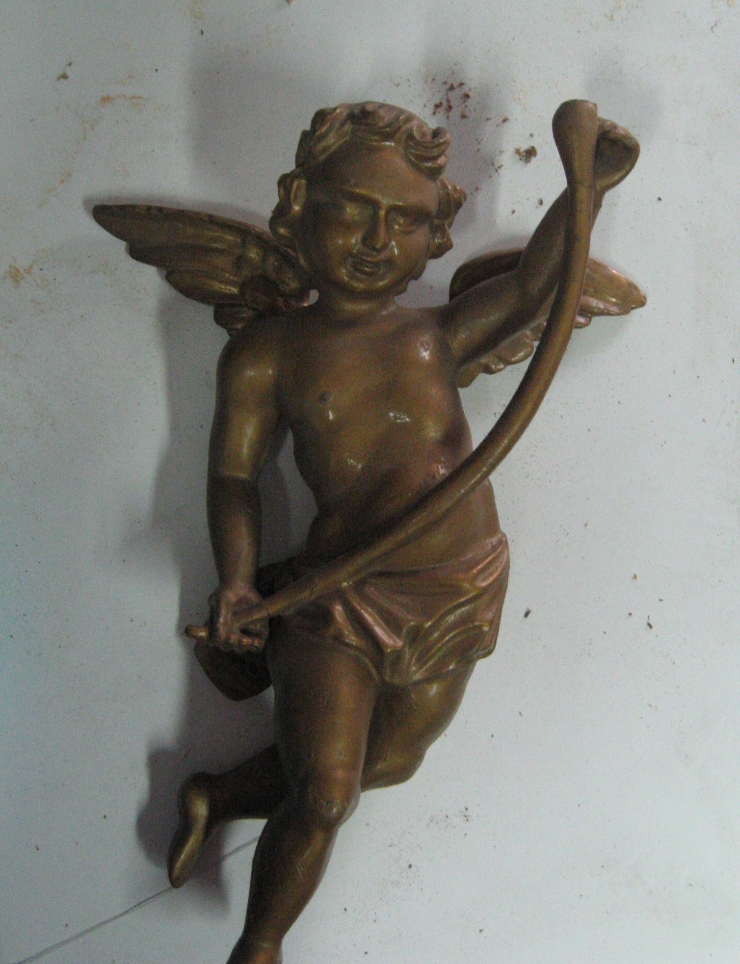 angelo reggistemma (statuetta) - bottega toscana (sec. XIX)