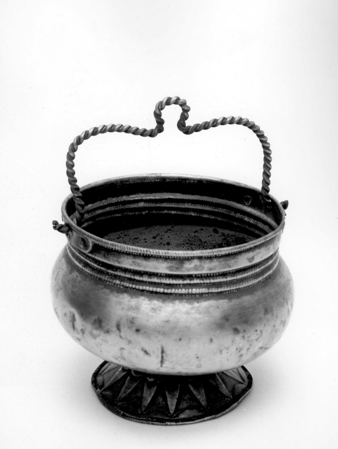 secchiello per l'acqua benedetta - bottega romana (prima metà sec. XIX)