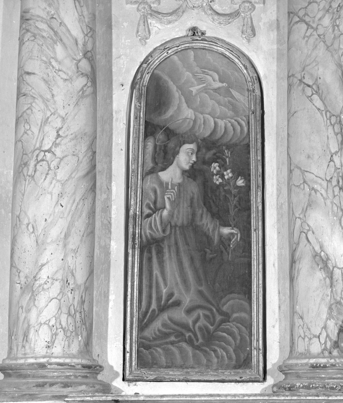 angelo annunciante (dipinto) - ambito toscano (secc. XVIII/ XIX)
