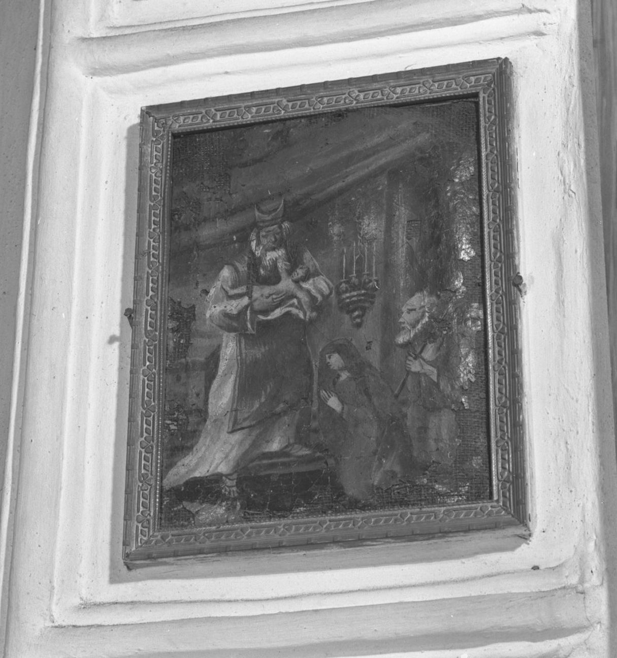 presentazione di Gesù al tempio (dipinto, elemento d'insieme) - ambito toscano (prima metà sec. XVIII, sec. XX)