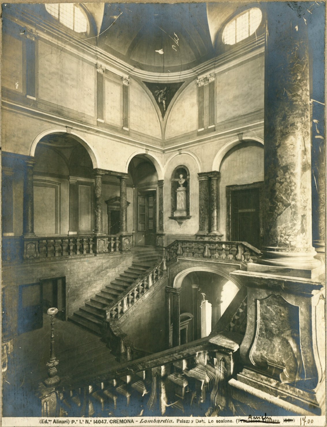 Cremona - Architettura - Palazzi - Palazzo Affaitati (positivo) di Ed.ne Alinari (studio) (XIX/ XX)