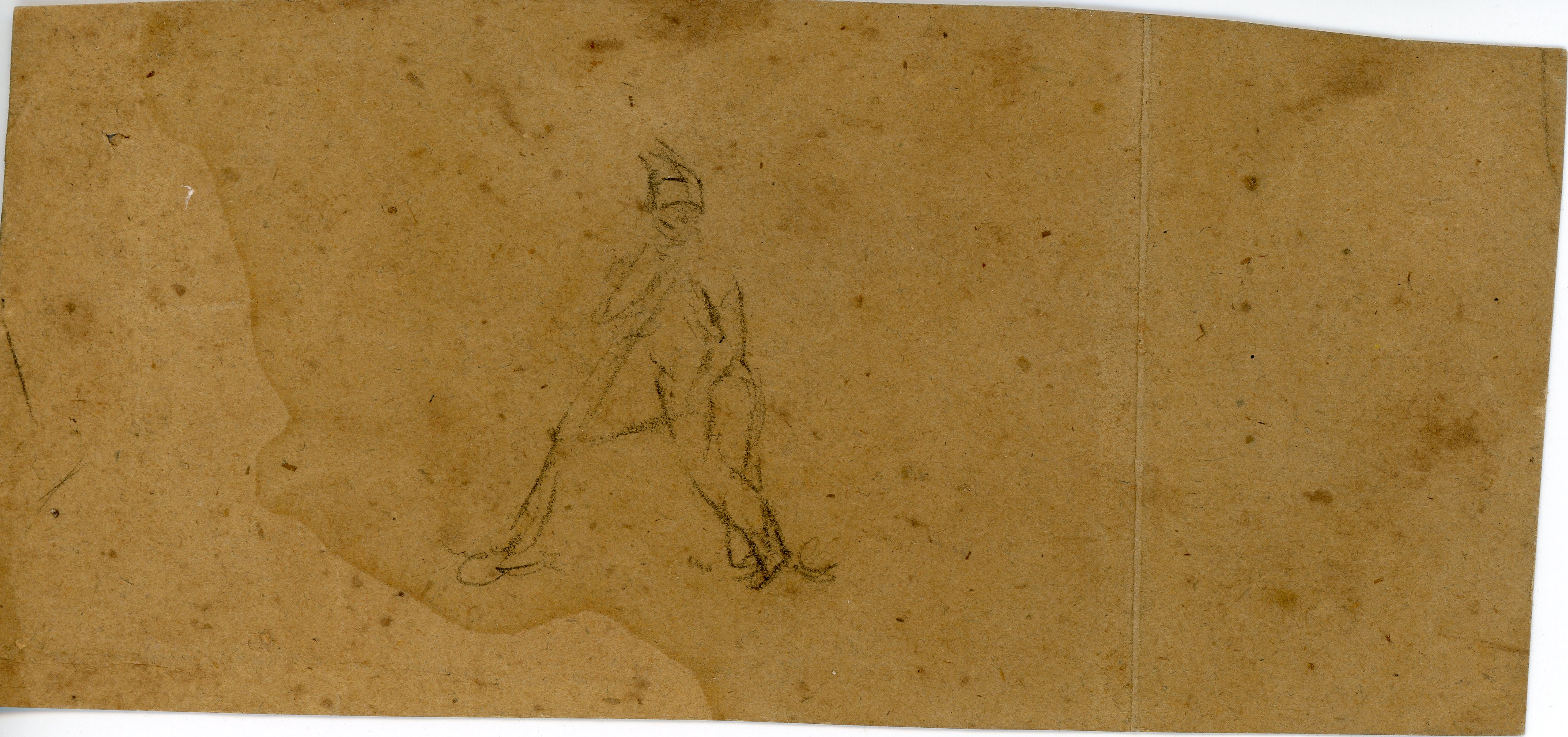 schizzo di soldato (disegno) di Ranzoni, Daniele - ambito Italia settentrionale (seconda metà XIX)