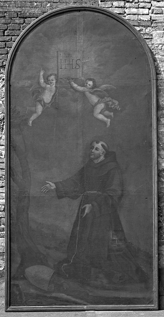 San Bernardino da Siena (dipinto) di Vecchi Antonio (attribuito) (sec. XVIII)