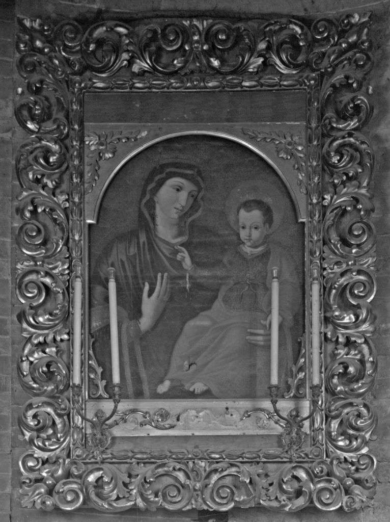 Madonna dell'Abrenuzio, Madonna con Bambino (dipinto) - ambito emiliano (sec. XVII)