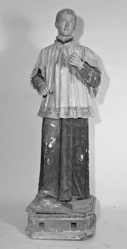 San Luigi Gonzaga (statua processionale) - manifattura Italia settentrionale (seconda metà sec. XIX)