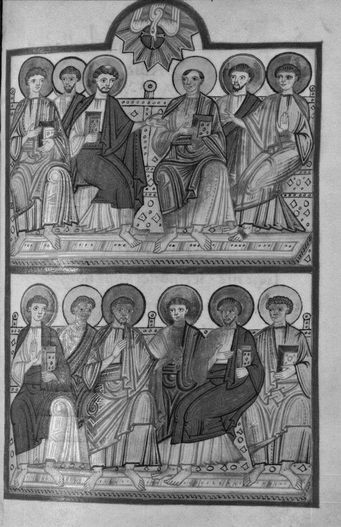 Pentecoste (miniatura) - ambito nonantolano (sec. XII)