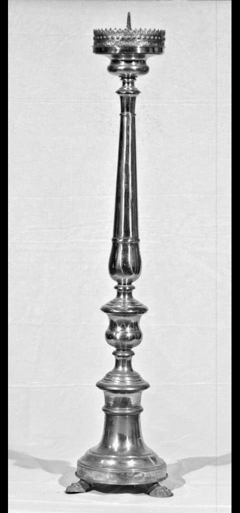 candelabro, serie - manifattura Italia settentrionale (fine/ inizio secc. XIX/ XX)