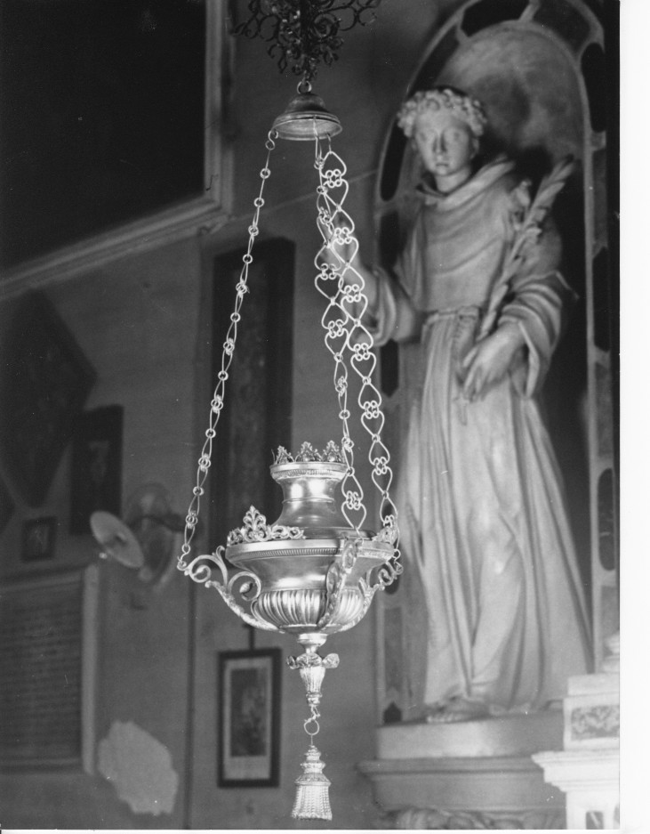 lampada pensile, coppia - bottega veneta (fine sec. XIX)