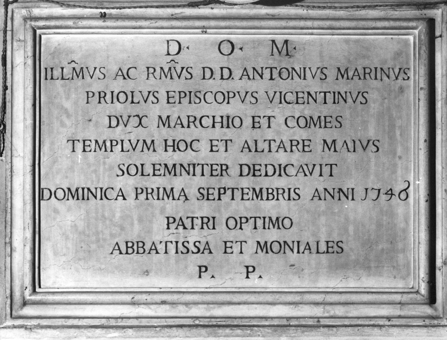 lapide, opera isolata - bottega veneta (sec. XVIII)