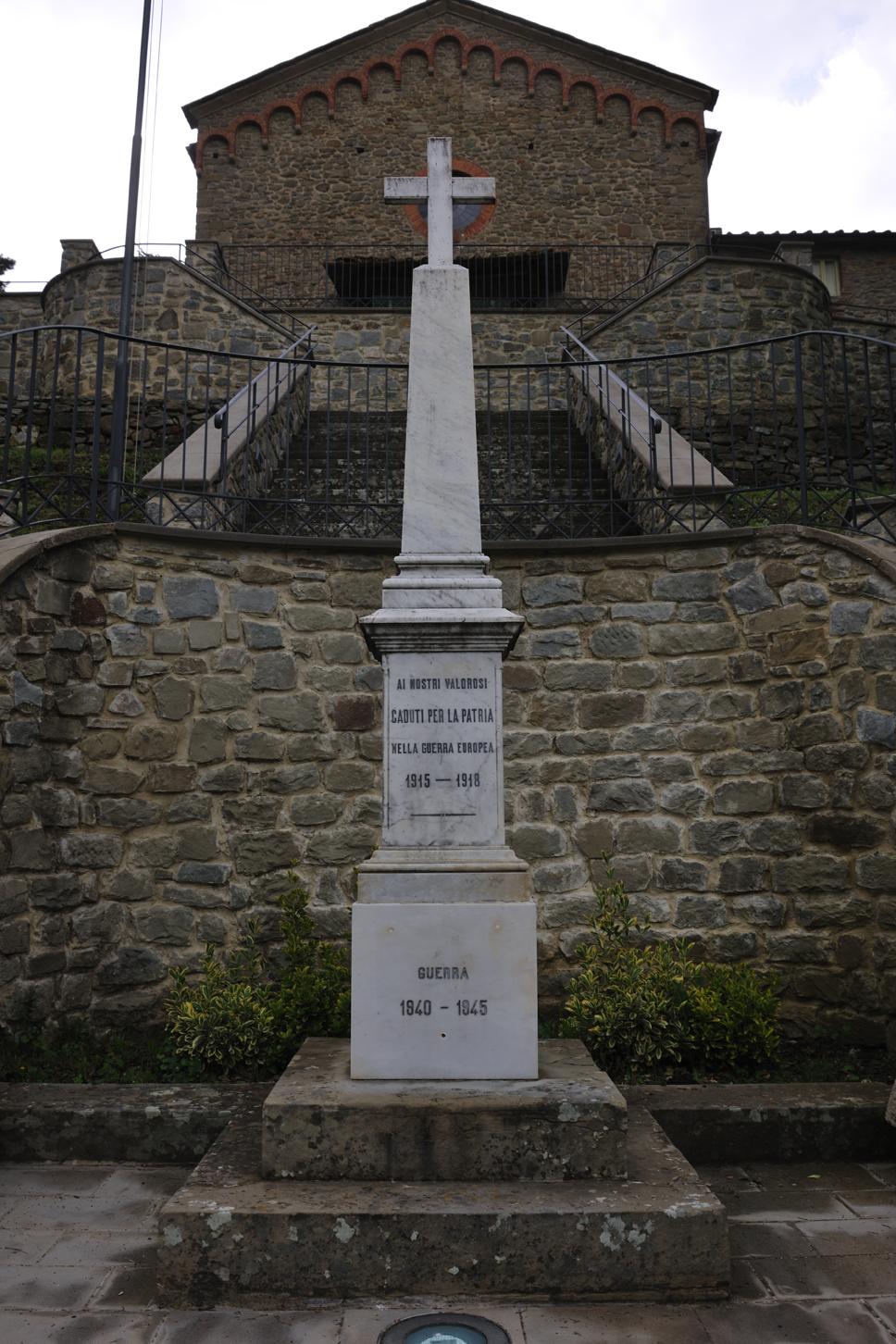 Monumento ai caduti di Pieve a Maiano, soggetto assente (monumento ai caduti - ad obelisco, opera isolata) - ambito aretino (primo quarto XX)