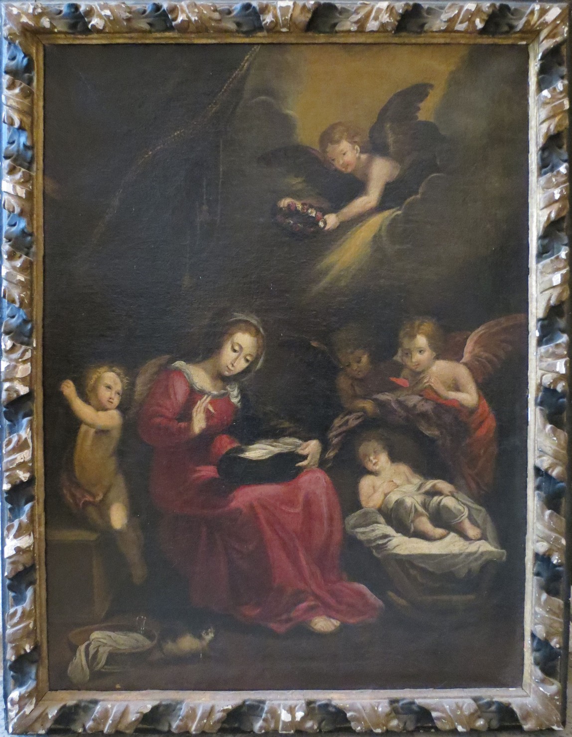 Madonna del Cucito (dipinto, opera isolata) - ambito lombardo (metà sec. XVII)