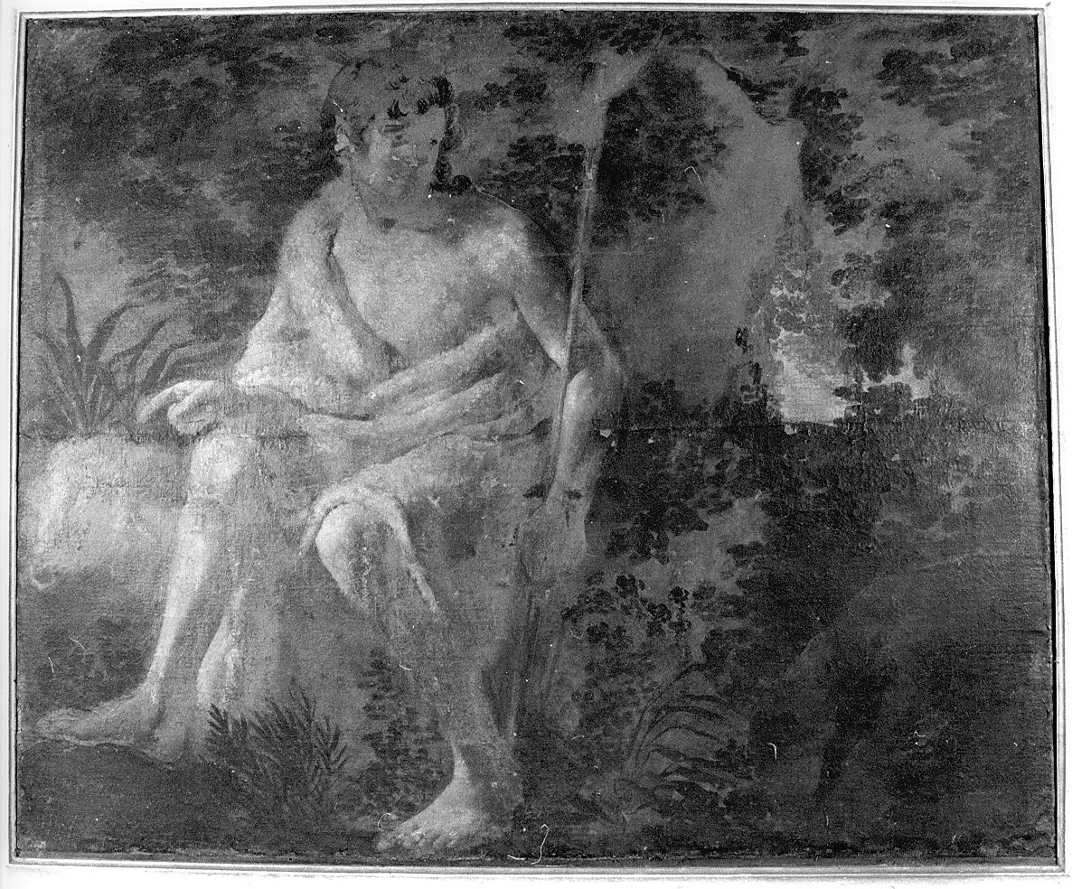 San Giovanni Battista nel deserto (dipinto, opera isolata) - ambito milanese (prima metà sec. XVII)