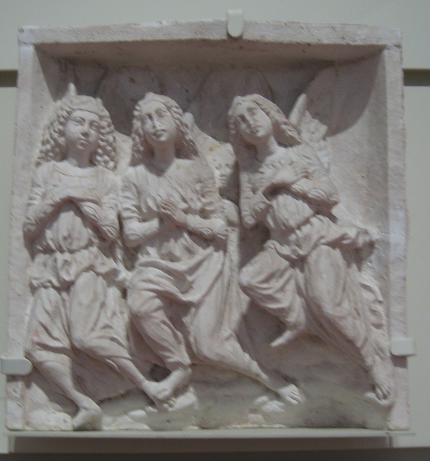 angeli oranti (calco di formella, opera isolata) - bottega lombarda (fine/ inizio secc. XIX/ XX)