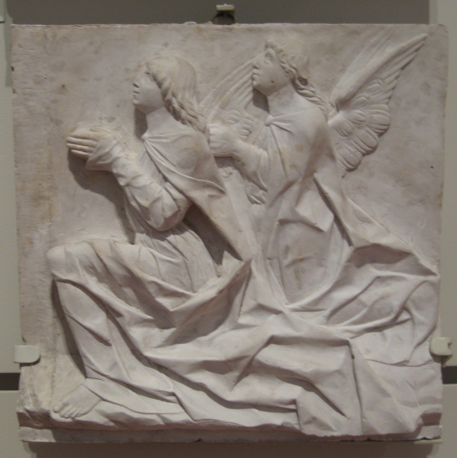 angeli oranti (calco di formella, opera isolata) - bottega lombarda (fine/ inizio secc. XIX/ XX)