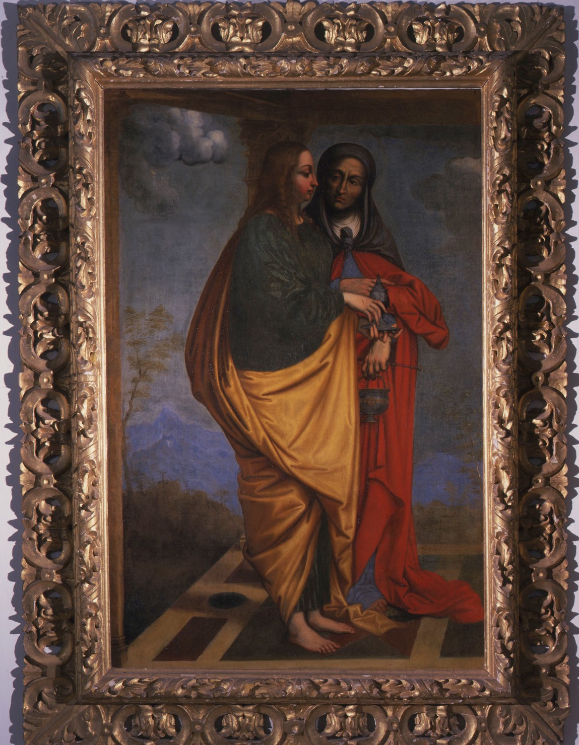 Santa Maria Maddalena e Santa Marta (dipinto, opera isolata) - ambito lombardo (fine/ inizio secc. XVI/ XVII)