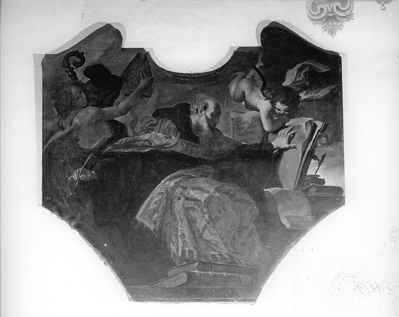 Sant'Agostino (dipinto, opera isolata) di Abbiati Filippo (ultimo quarto sec. XVII)