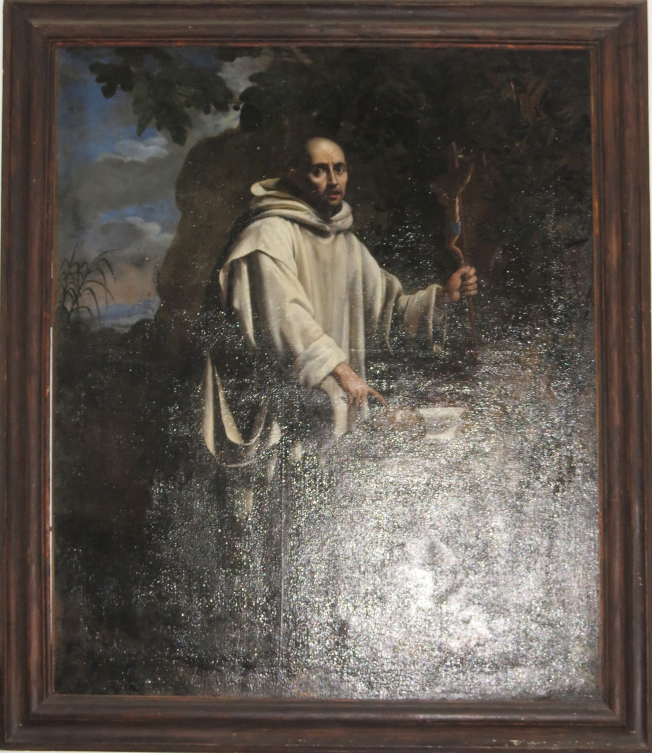 San Bruno nel deserto (dipinto, opera isolata) di Fidani Orazio (sec. XVII)