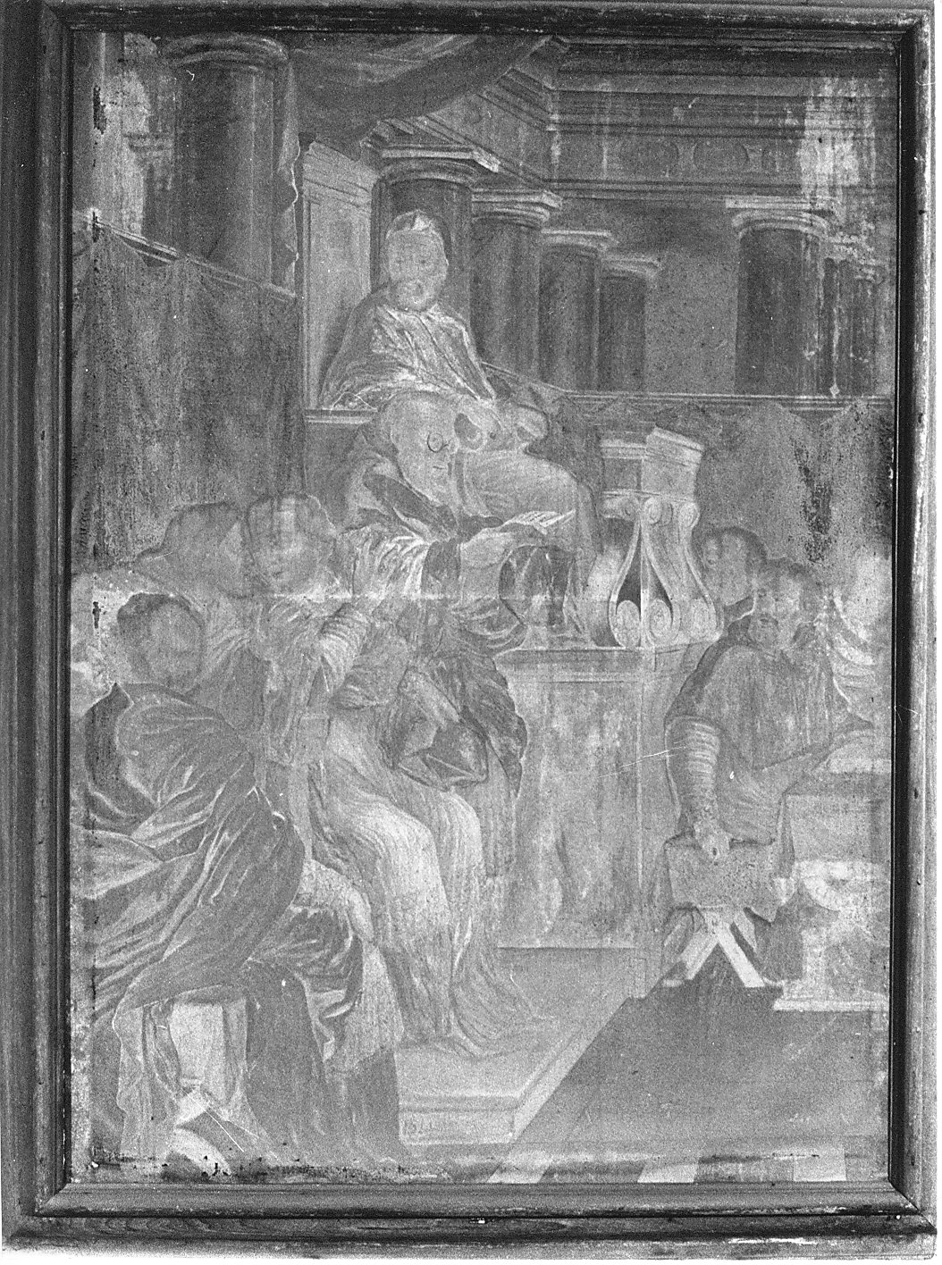 Papa Vittore III conferma l'istituzione dell'Ordine dei certosini (dipinto, elemento d'insieme) di Georgius (sec. XVIII)