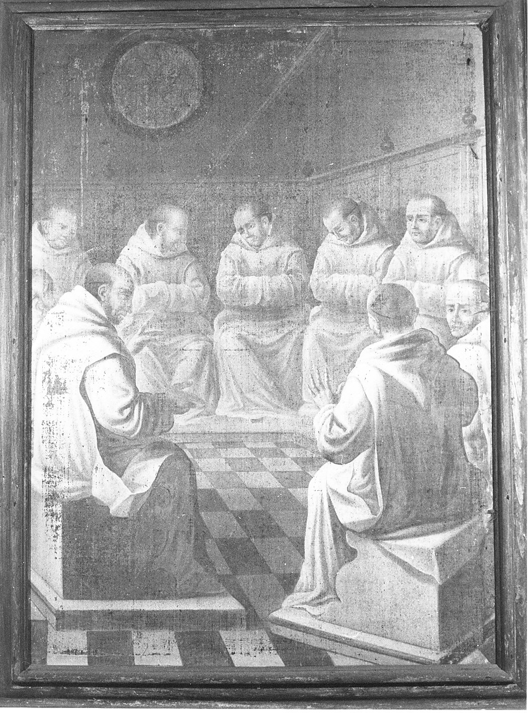San Bruno riunisce i monaci nel Capitolo (dipinto, elemento d'insieme) di Georgius (sec. XVIII)