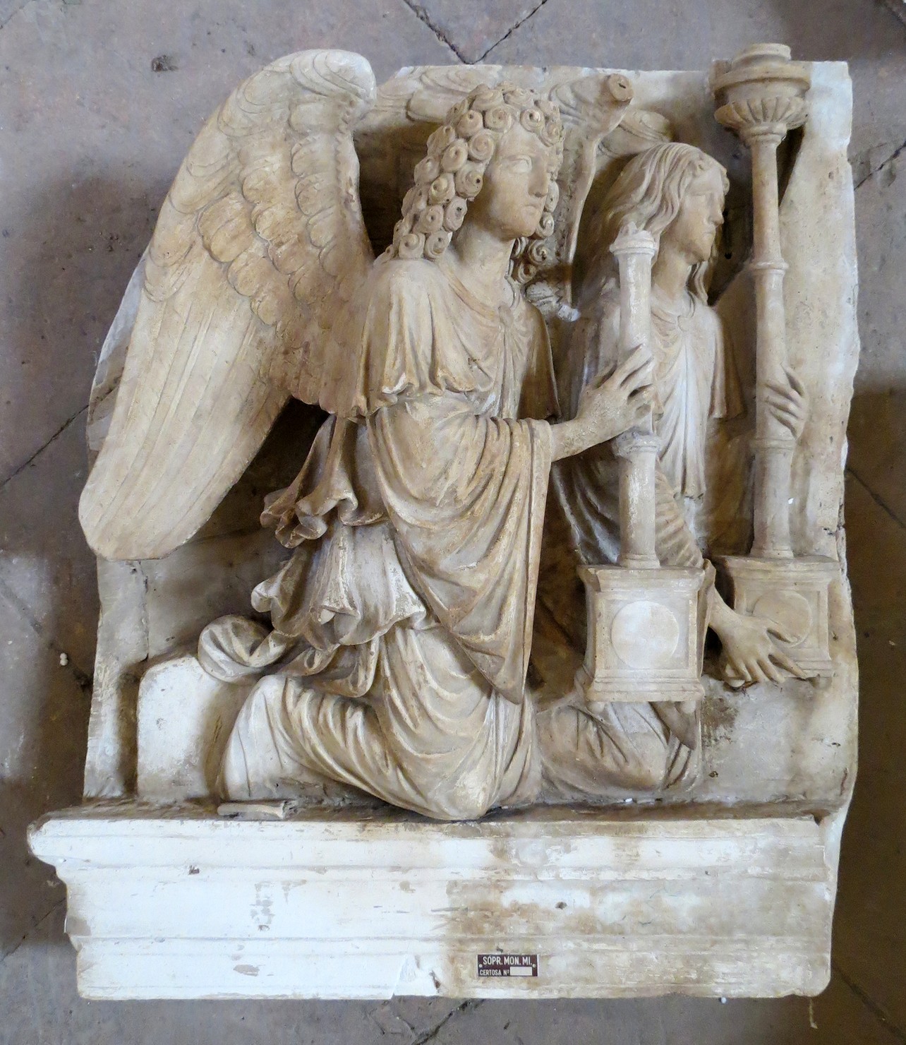 angeli reggicandelabro (calco) di Pierotti Pietro (sec. XIX)