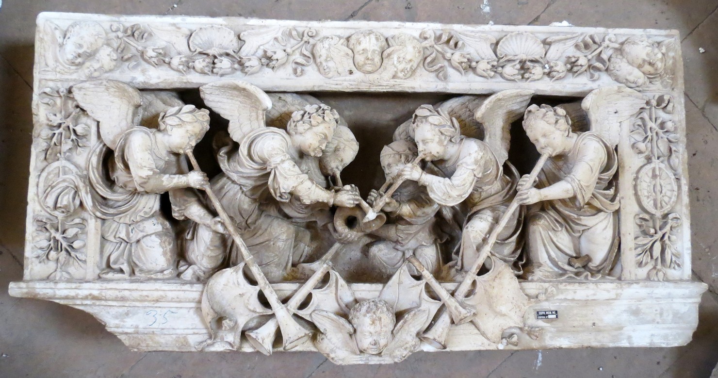 angeli con trombe (calco) di Pierotti Pietro (sec. XIX)