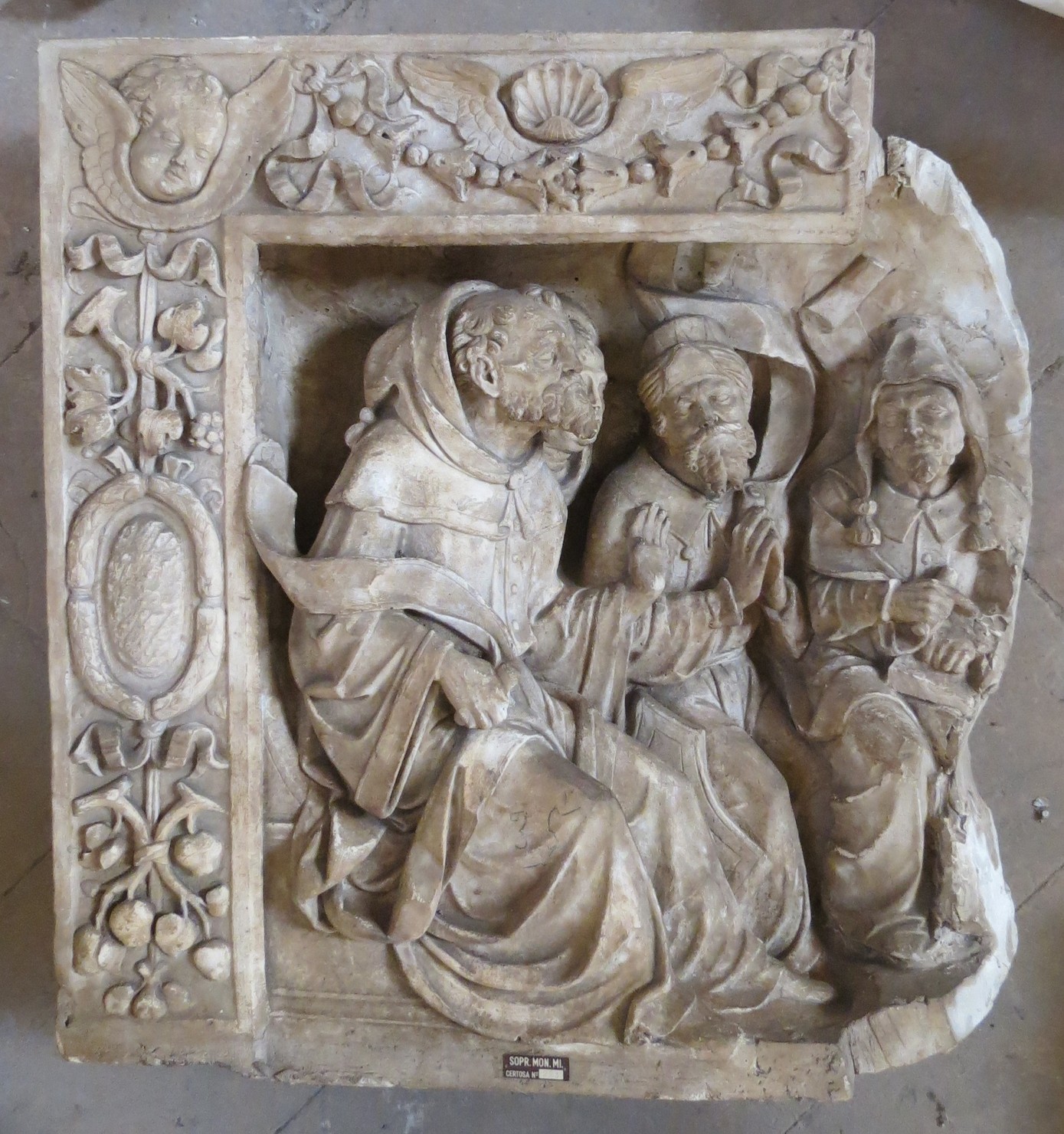monaci seduti (calco) di Pierotti Pietro (sec. XIX)
