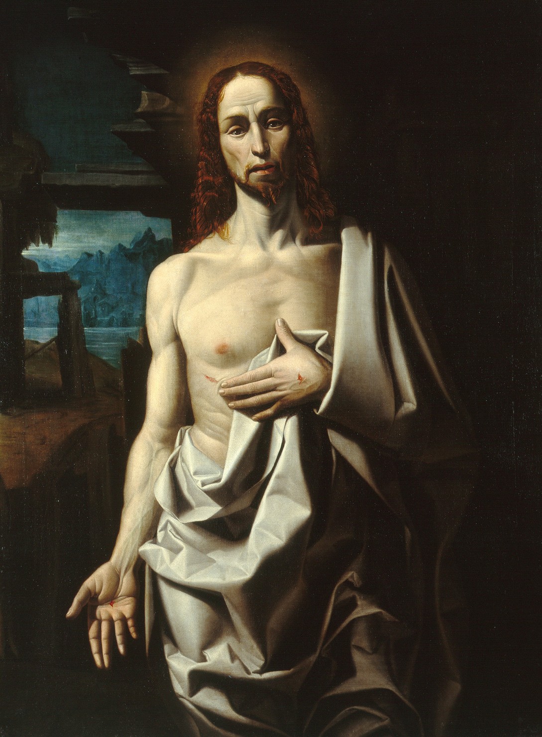 Cristo risorto (dipinto, opera isolata) di Pozzobonelli Giuliano (attribuito) (sec. XVI)