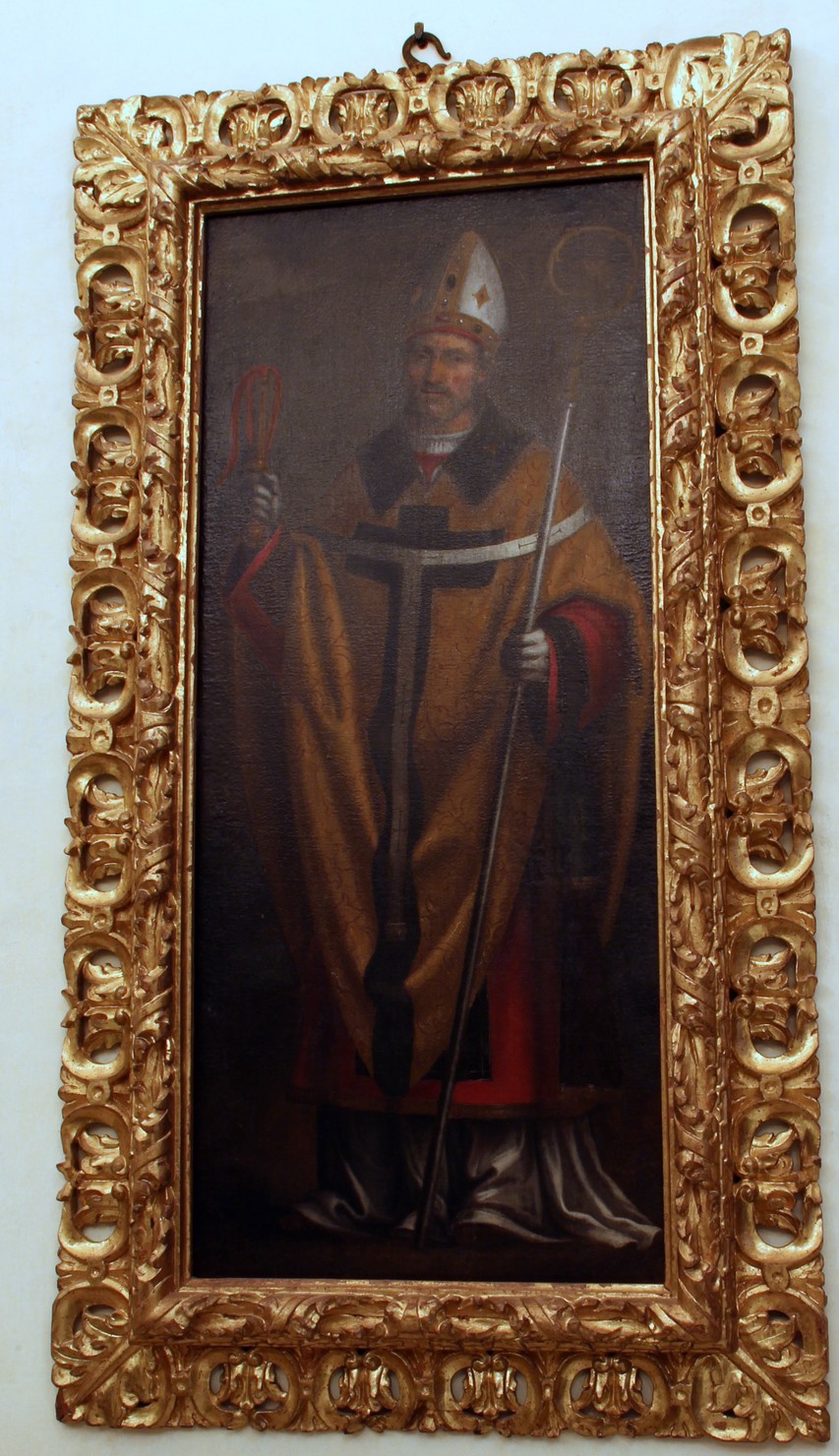 Sant'Ambrogio (dipinto, opera isolata) di Santagostino Giacomo Antonio (attribuito) - ambito lombardo (sec. XVII)