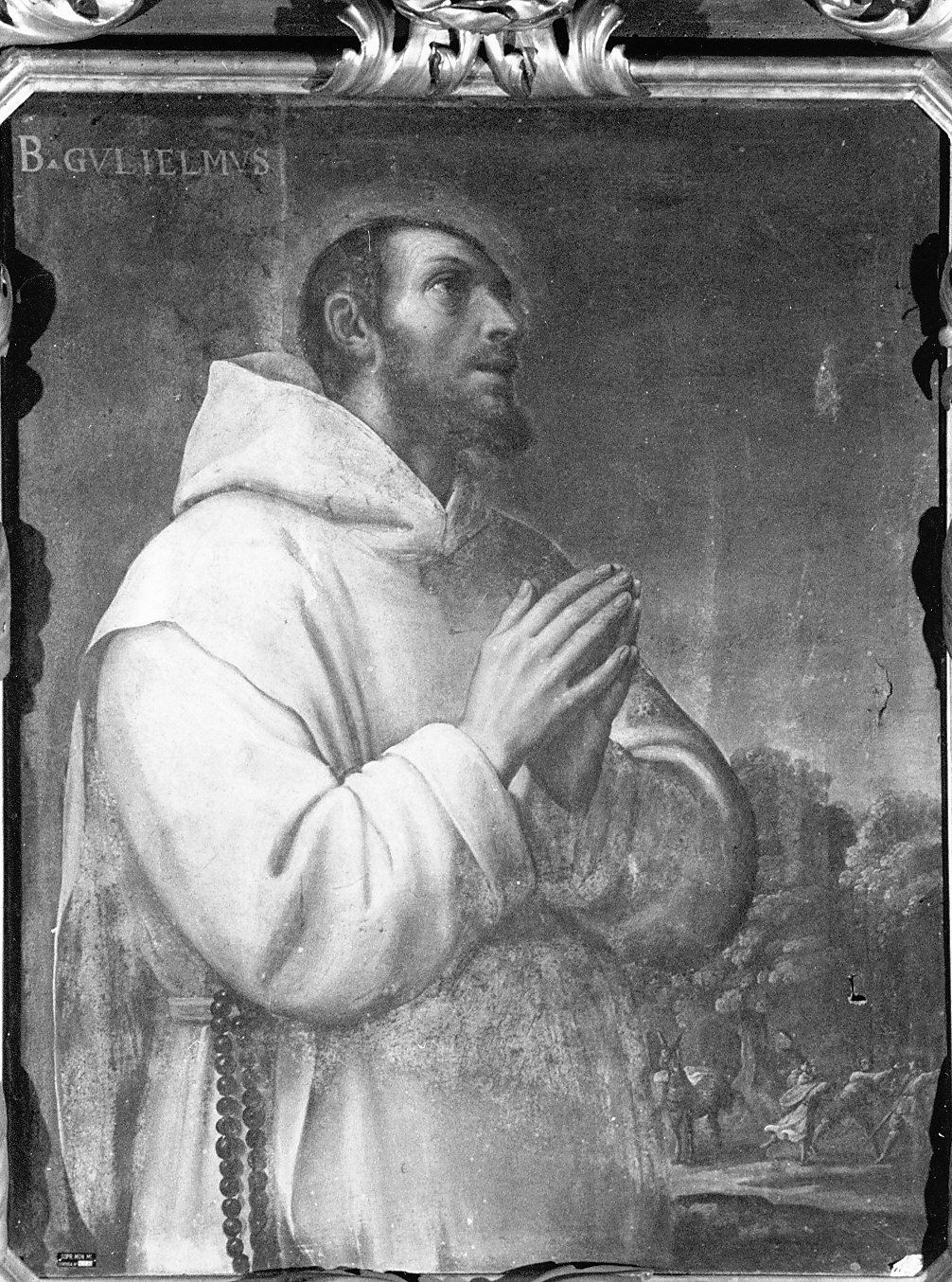 Guglielmo di Fenoglio, certosino (dipinto, opera isolata) di Vermiglio Giuseppe (bottega) (prima metà sec. XVII)
