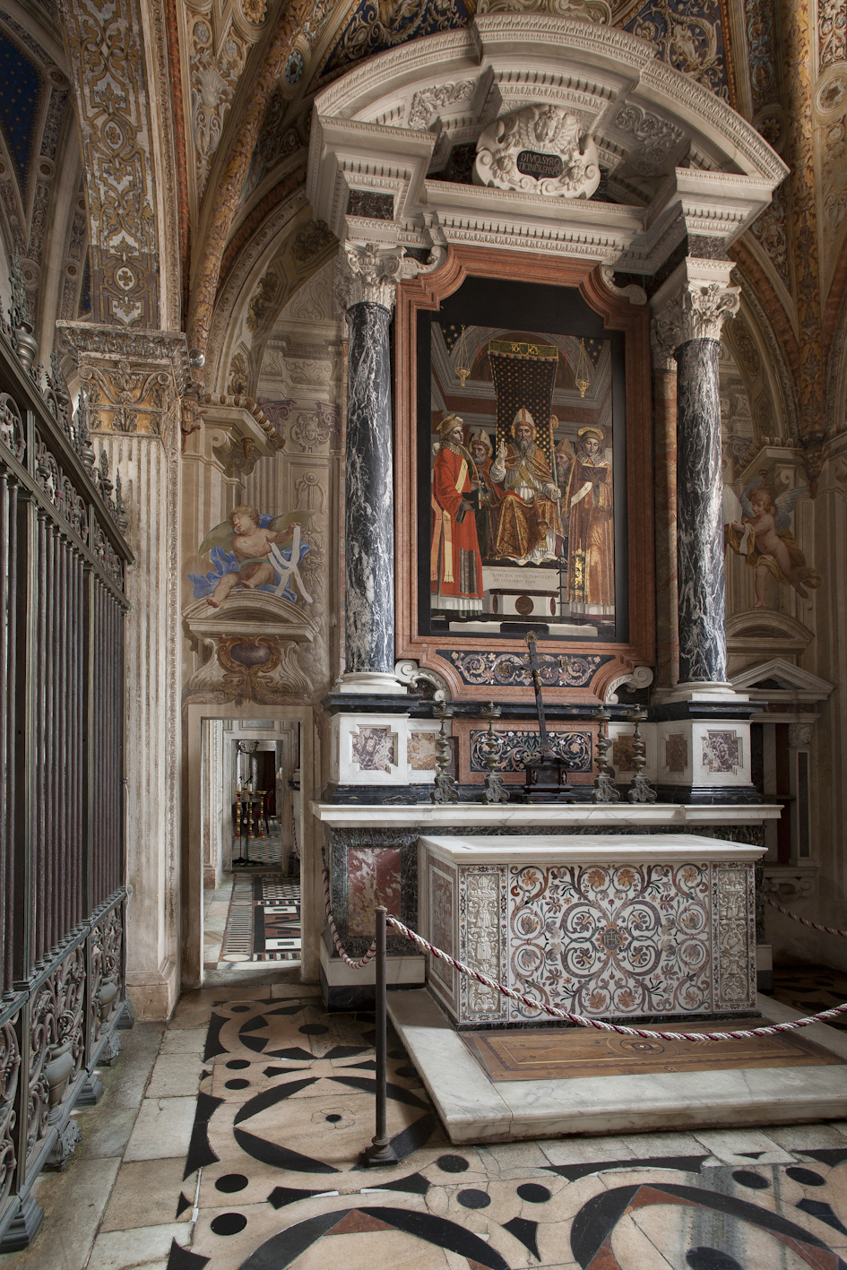 altare, complesso decorativo - bottega lombarda (sec. XVII)