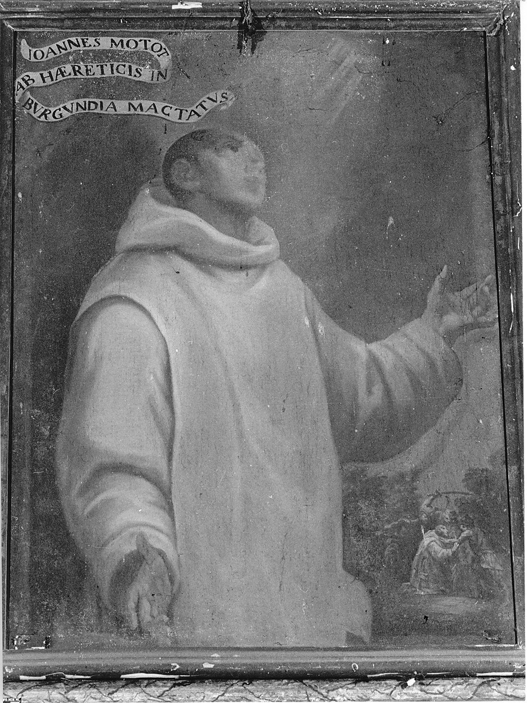 Giovanni Mothot, martire certosino (dipinto, elemento d'insieme) - ambito lombardo (sec. XVII)
