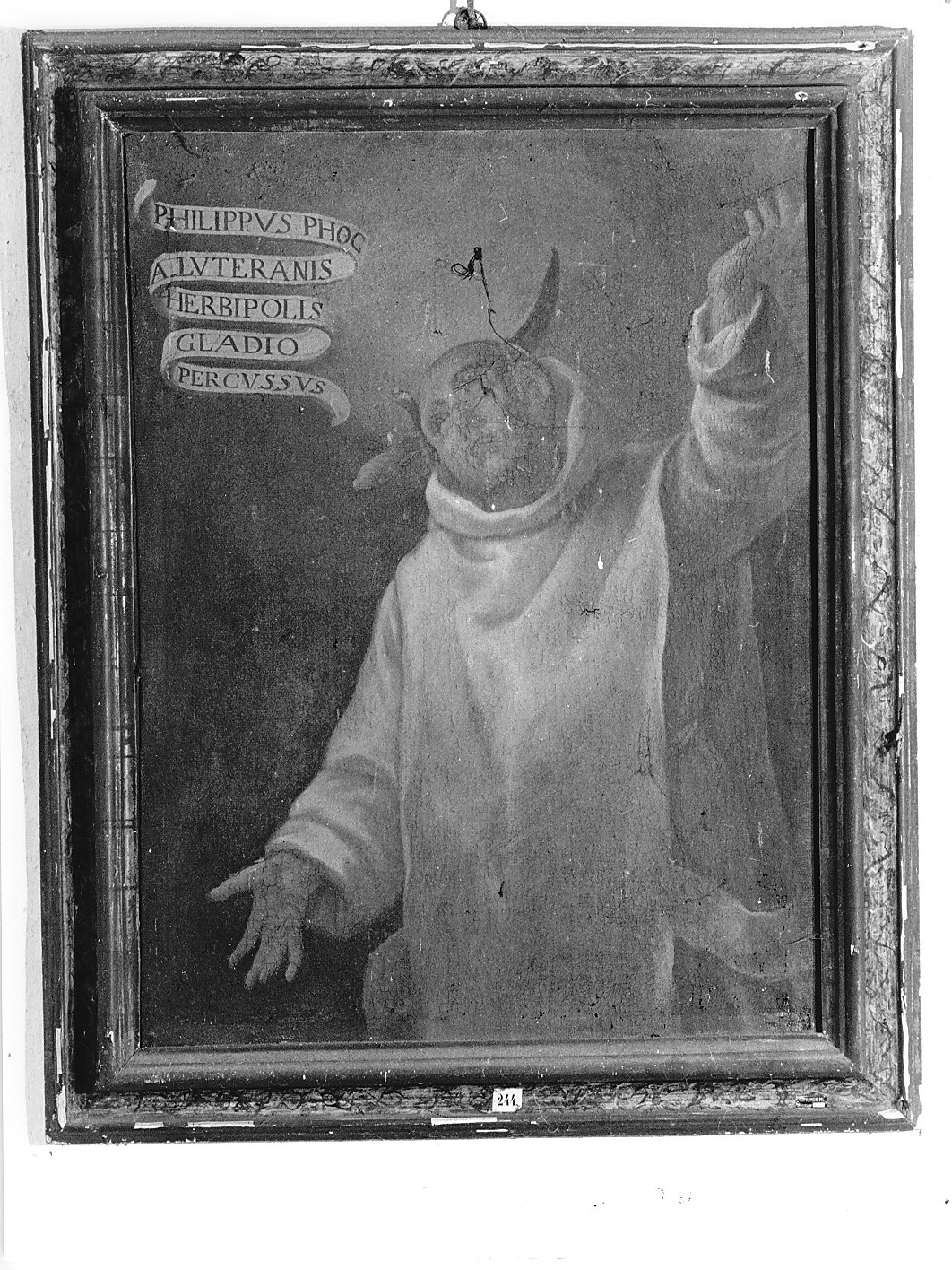 Filippo Fhoc, martire certosino (dipinto, elemento d'insieme) - ambito lombardo (sec. XVII)