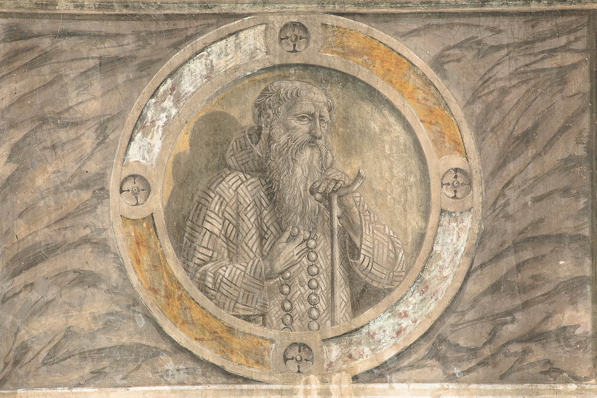 San Paolo Eremita (dipinto murale, elemento d'insieme) - ambito lombardo (sec. XV)