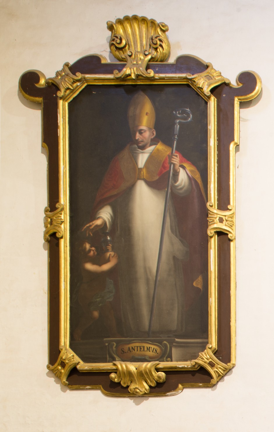 Sant'Antelmo (dipinto, opera isolata) di Bianchi Federico (attribuito) (fine sec. XVII)