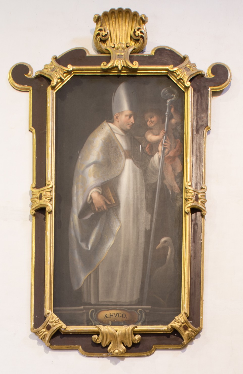 Sant'Ugo (dipinto, opera isolata) di Bianchi Federico (attribuito) (fine sec. XVII)