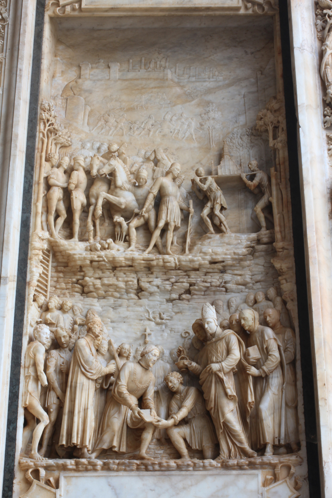 fondazione della Certosa (rilievo) di Briosco Benedetto detto Benedetto Pavese (secc. XVI)