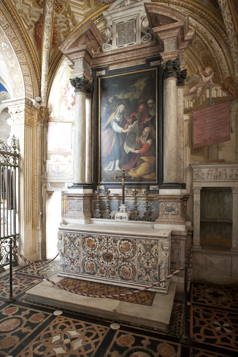 altare, complesso decorativo di Busca Annibale (sec. XVII)