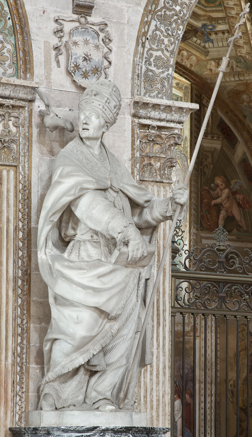San Gregorio Magno (statua) di Bussola Dionigi (sec. XVII)
