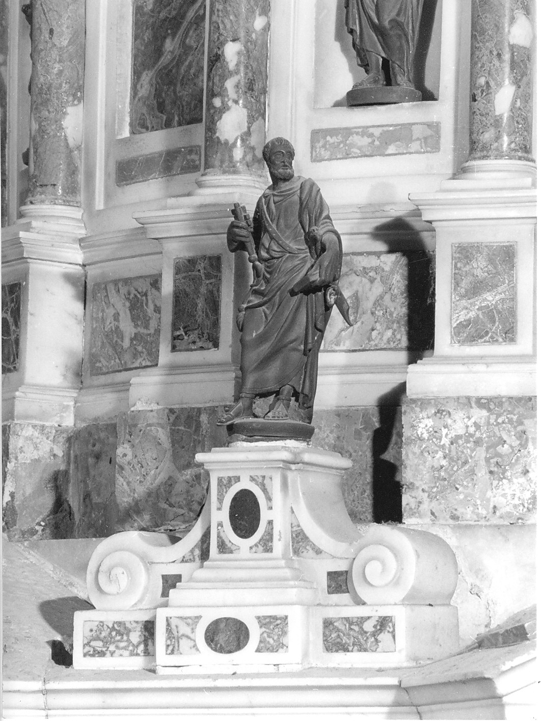 San Pietro (statua, elemento d'insieme) di Marini Angelo (inizio sec. XVI, sec. XVII)